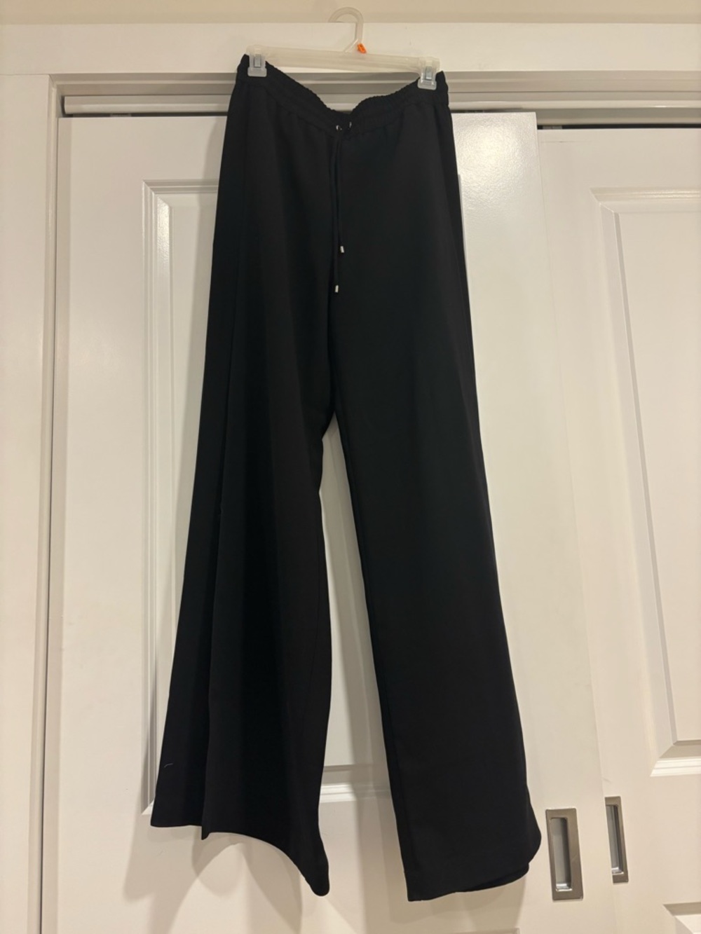 Alexander Wang Black Wide-Leg Drawstring Pants